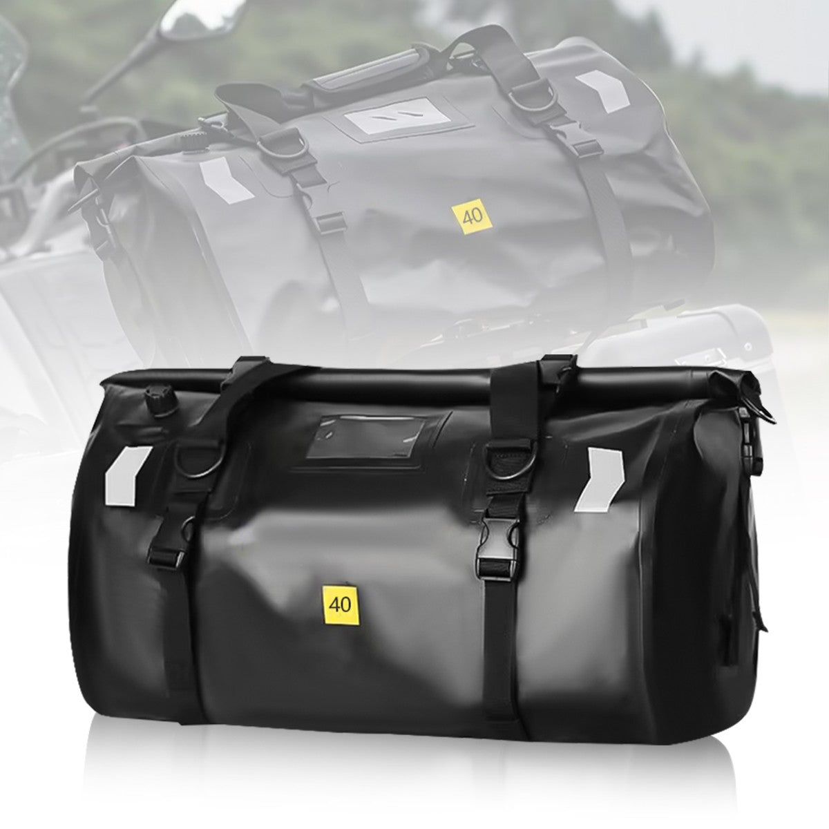 Universal Motorcycle Waterproof Tail Bags Back Seat Bags Cycling Camping Travel Bag Motorbike Scooter Sport Luggage Pack 66L 40L