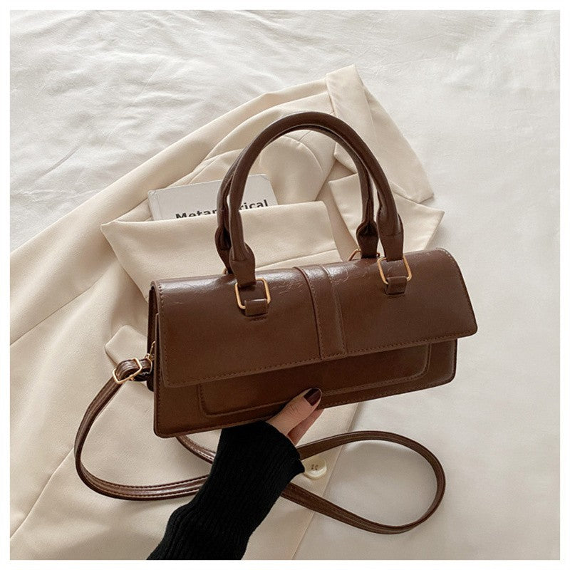 High Quality PU Leather Handbag Purse Women's Bag Solid Color Shoulder Crossbody Bags Lady Messenger Small Tote for Women Girls