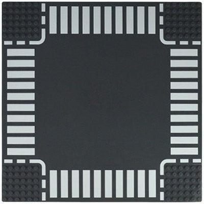 City Road Street Baseplate Straight Crossroad Curve T-Junction Building Blocks Base Plate 32*32 Compatible All Brands City