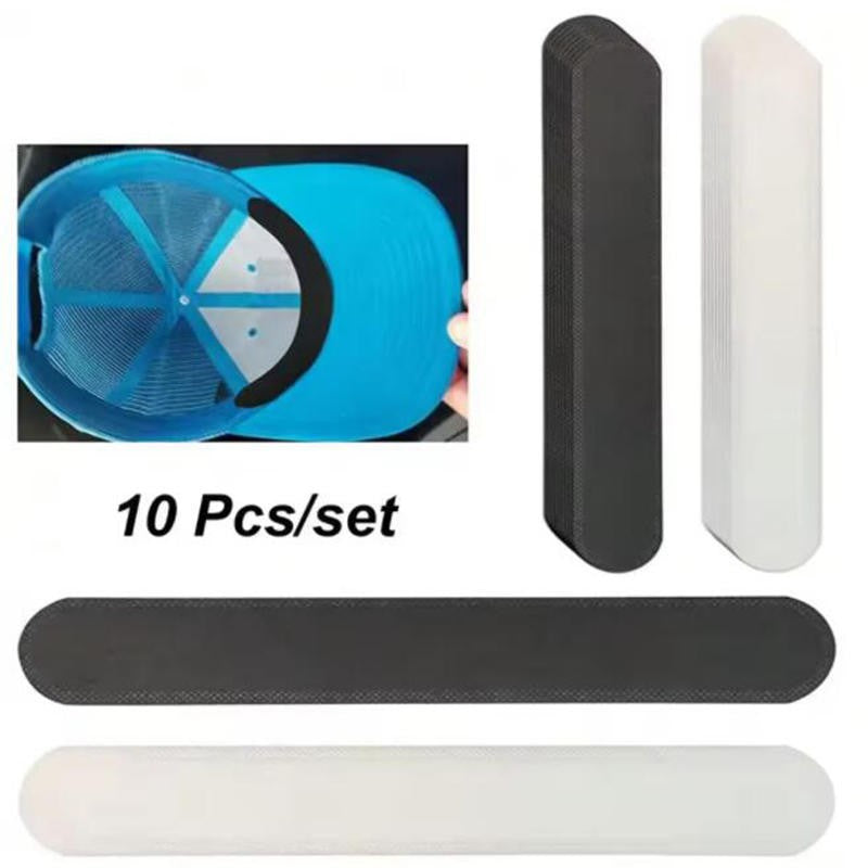 10/100pcs Hat Sweat Absorber Stickers Women Men Cotton Anti-dirt Sports Belt Cap Rim Invisible White Tape Hat Reducer Liner Pad