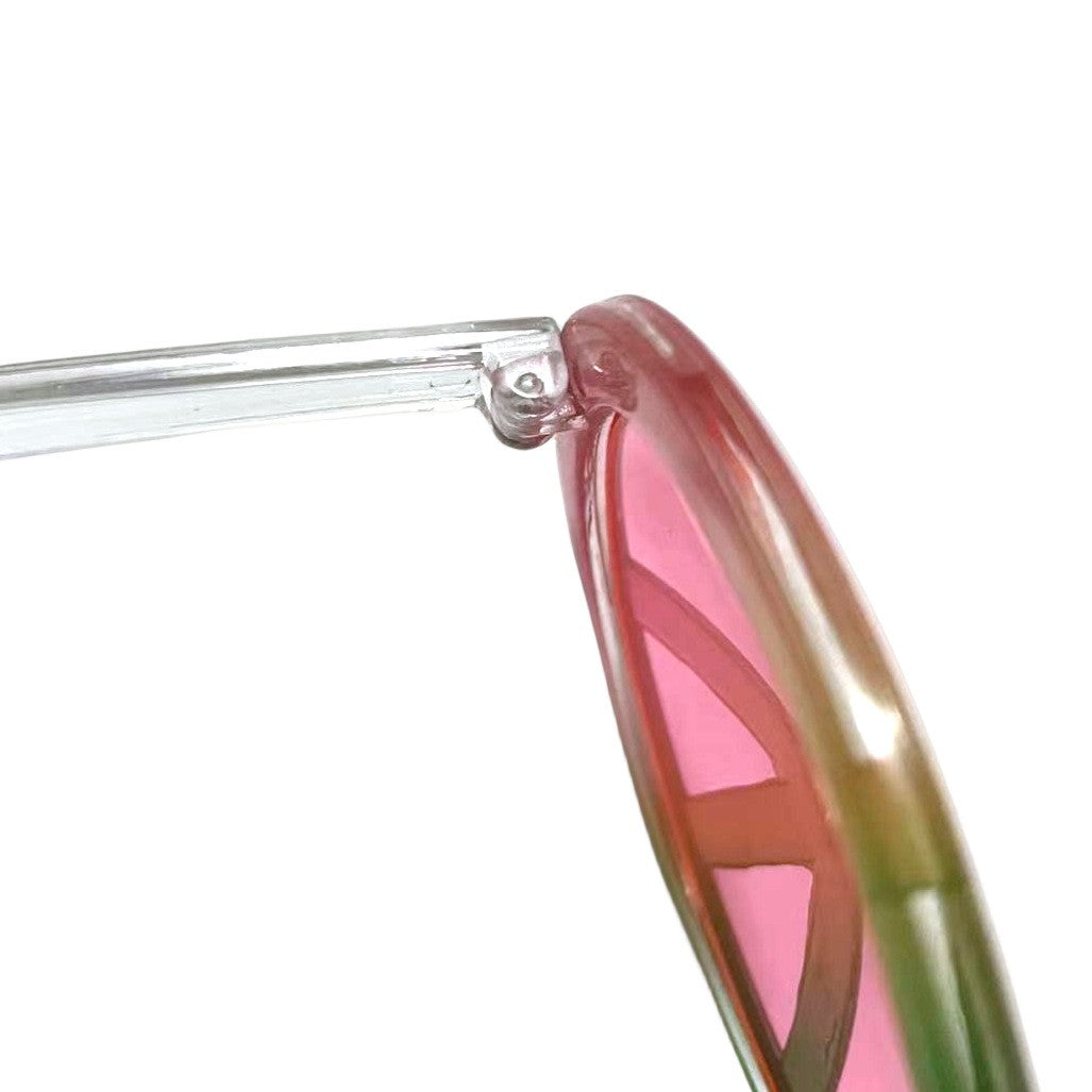 New Peace Anti War Style Round Sunglasses Women Men Sun Glasses Circular Shades Eye Glasses for Party Female Eyewear Sunglasses