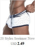 BS 4PC/LOT Men Briefs Sexy Underwear Male Underpants Men's Sexy Breathable Brief Pants Comfortable Men Briefs Underwear Cotton