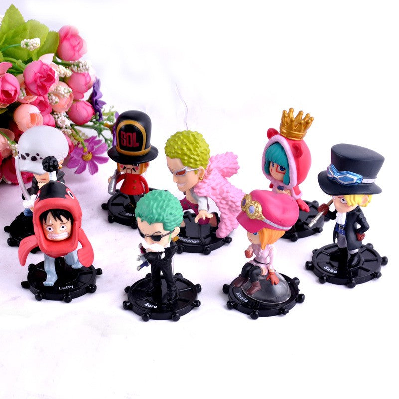 1Set Anime One Piece Figure Luffy Hancock Wedding Dress Series WCF Ace Zoro Nami Marco Collection Dolls Toys for Children Gifts
