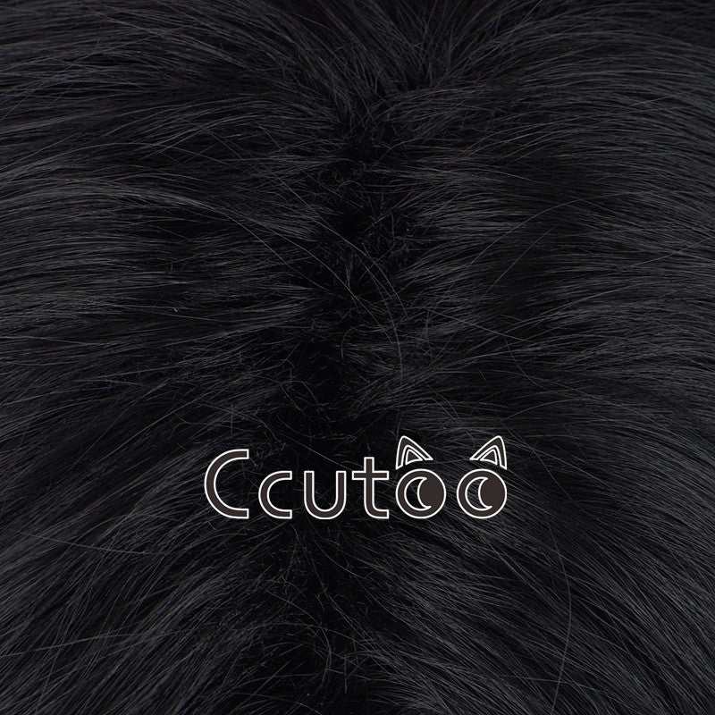Anime Portgas D. Ace Short Black Wig Heat Resistant Synthetic Hair Cosplay Wigs + Wig Cap