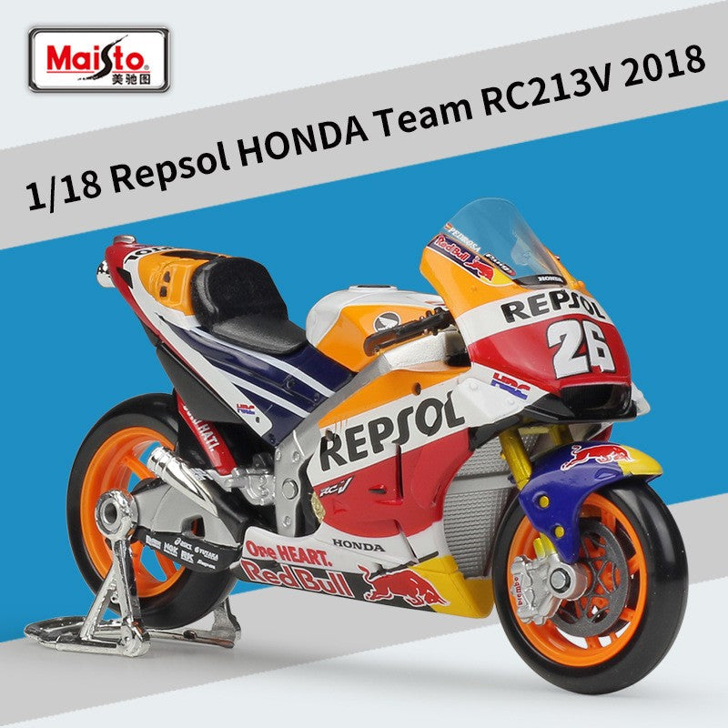 Maisto 1:18 Honda Repsol Honda Team Rc213v 2018 Simulation Alloy Gp Motorcycle Model Toy Collection Display Piece
