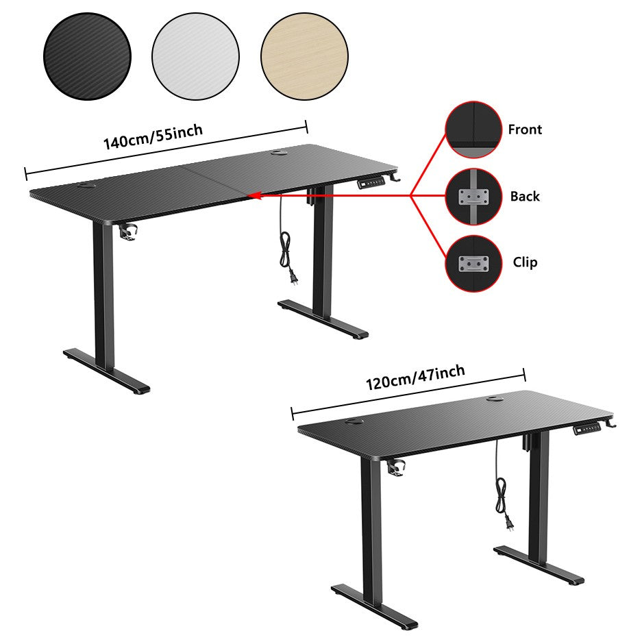 Height Adjustable Desk Motion Electric Sit Stand Up Down Computer Table Lift Motorized Gaming Desktop Modern Home Office Desks