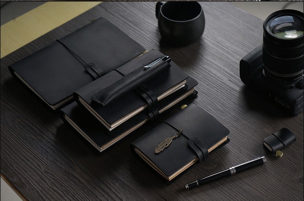 100% Genuine Leather Journal Refillable Travel Notebook Retro DIY Handmade Diary Sketchbook School Office Gift Customized