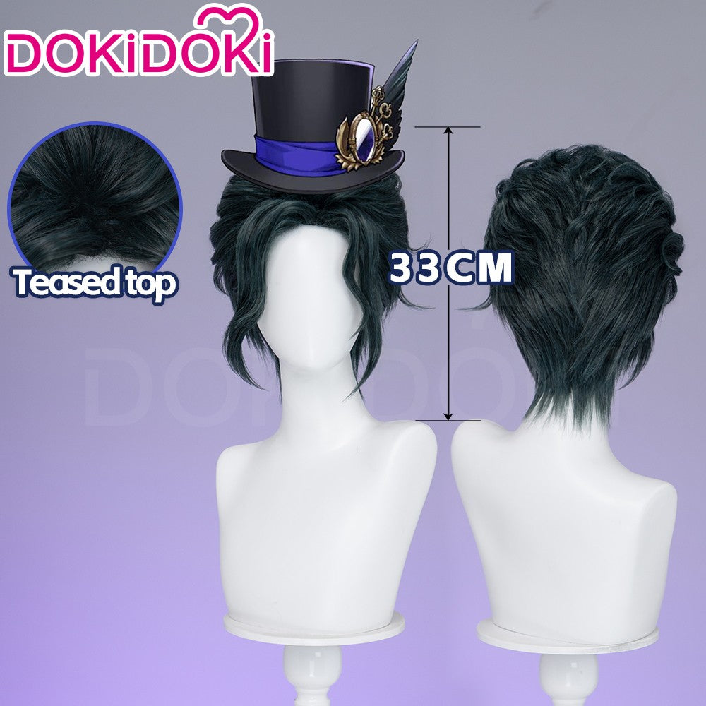 ?Ready for Ship?Idia Malleus Leona Vil Crowley Wig Game Cosplay DokiDoki Men 120cm Long Hair Fiber Idia Halloween Free Wig Cap