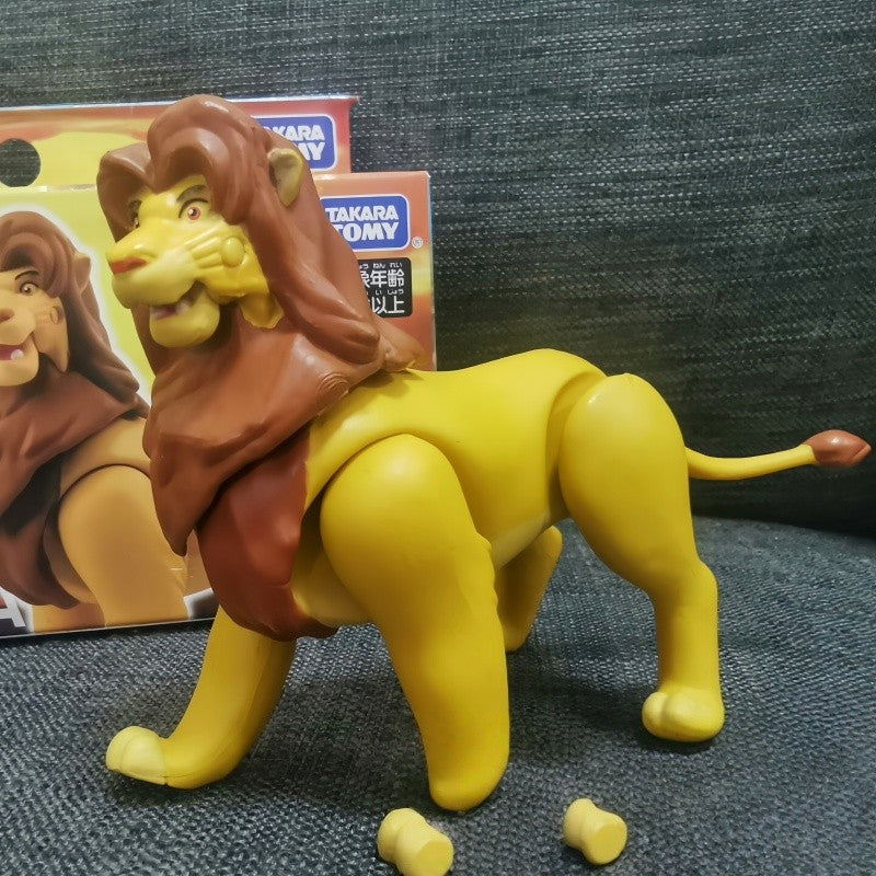 Hot The Lion King Toys Action Figure Toy Simba Mufasa Scar Animal Model Simulation Joint Movement For Children Birthday Gift