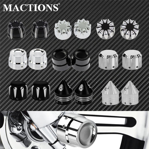 Motorcycle 29mm Front Axle Nut Cover Cap Bolt For Harley Sportster XL883 1200 Touring Wide Glide Dyna Fat Bob Softail Dyna VRSC