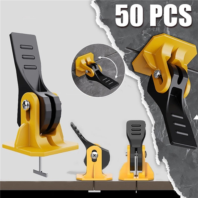 50pcs Construction Tile Tools tile leveler adjuster Tiles Leveling System Plastic Adjuster Wall Floor Positioning tool Locator