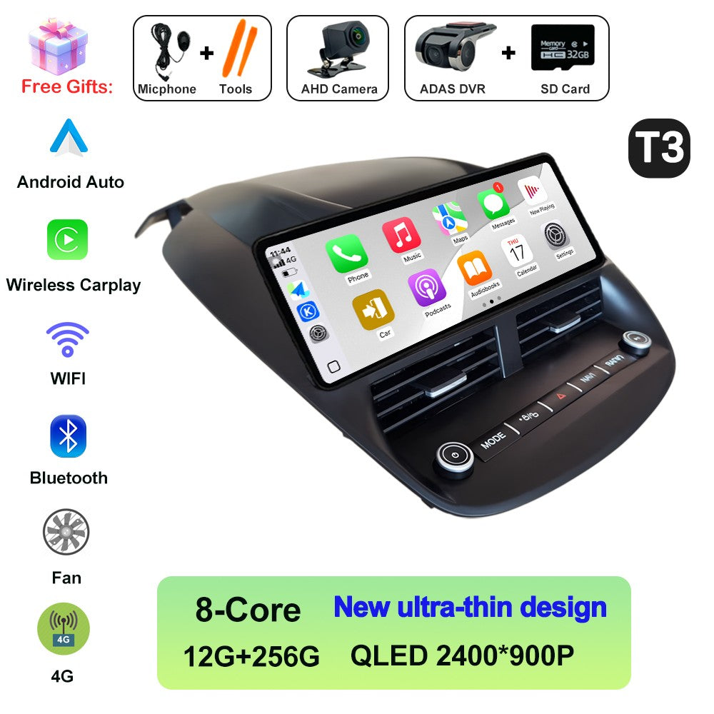 Android 14 For Ford Kuga 2013-2018 Wireless CarPlay Multimedia Display Touch Screen Android auto Head Unit Navigation GPS BT DVR