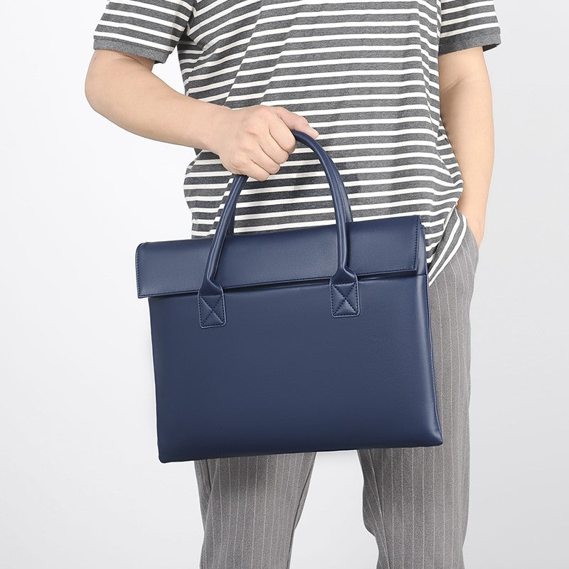 Large Capacity Laptop Bag - Stylish and durable briefcase with multiple compartments for daily essentials and laptop accessories