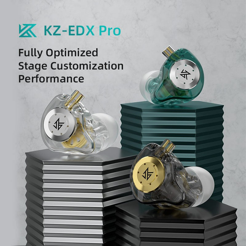 KZ EDX Pro Earphones Dynamic In Ear Monitor HiFi Wired Headphones Bass Stereo Game Music Earplugs Noice Cancelling Headset