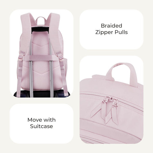 BAGSMART Laptop Backpack Large Capacity Women Casual Travel Bag College School Backpack For Boys Girls