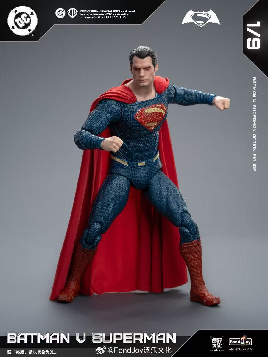 IN Stock Fondjoy BVS Set Armored Batman Battle Damaged Superman Action Figures 1/9 Batman v Superman?Dawn of Justice DC