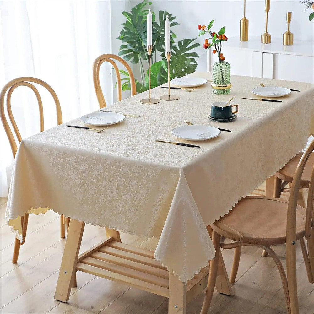 Olanly Waterproof Table Cloth Nordic Rectangular Tablecloth Round Tablecloth Non-slip Table Cover For Wedding Decor Dining Table