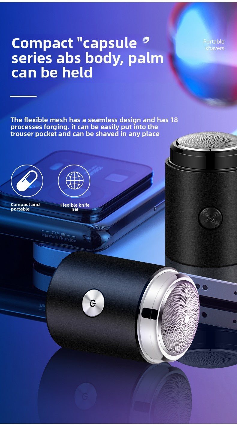 Men's shaver USB charging wireless stainless steel blade ultra long standby portable shaver waterproof travel shaver