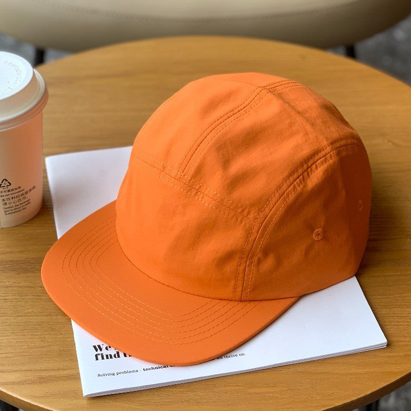 Quick-drying 63cm Large Flat Baseball Cap Men Women Light Breathable Sports Short Brim 5 Panel Running Hat Nylon Hats for Men