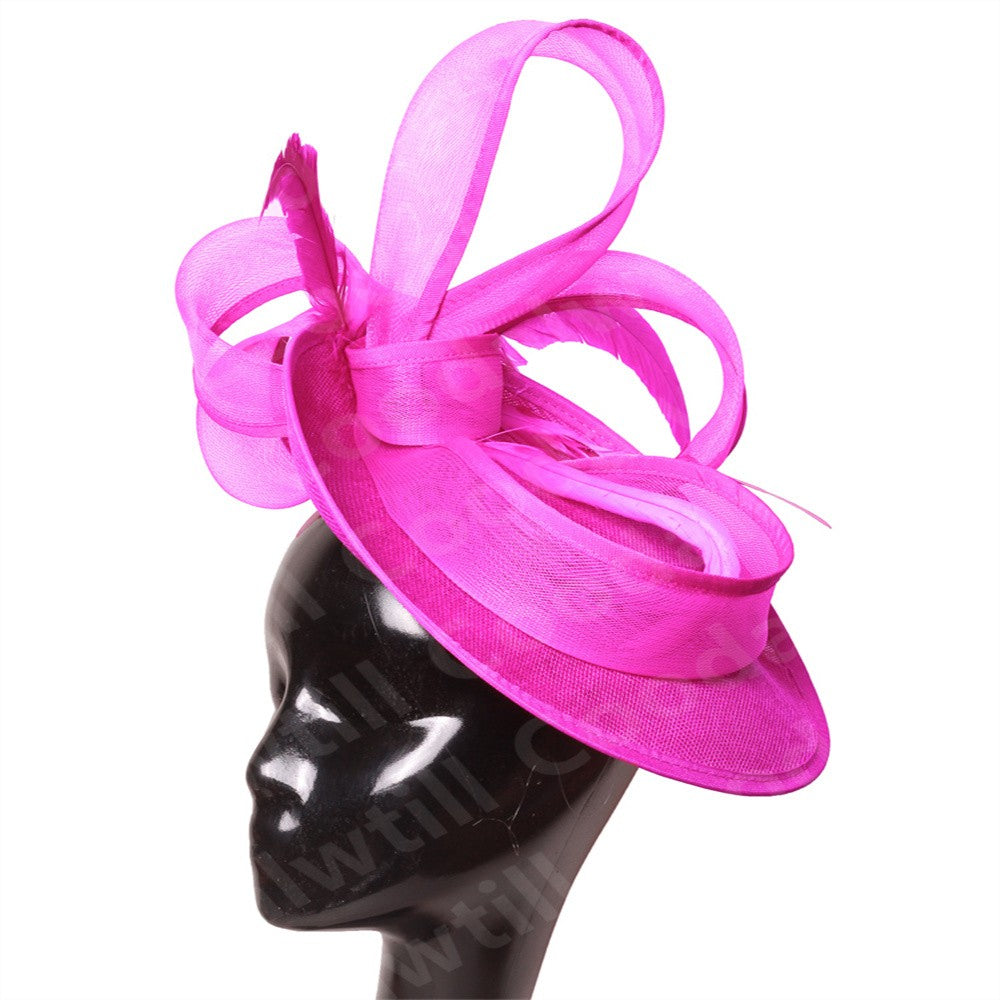 Bride Wedding Mesh Fascinators Church Hat Ladies Women Derby Big Fascinator Hats Party Event Headpiece Bride Wedding Pillbox Cap