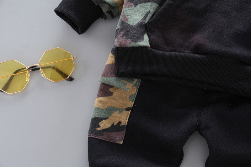 New Spring Autumn Children Clothing Baby Girl Clothes Boys Casual Hooded T-Shirt Pants 2Pcs/Sets Toddler Costume Kids Tracksuits