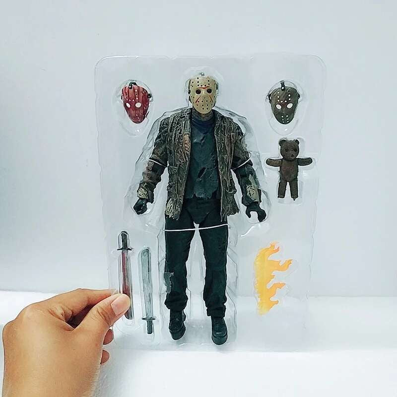 The 13th Figure Toys NECA Friday Freddy Jason Voorhees Blood Action Figure Jason Collectible Model Christmas Halloween Gifts