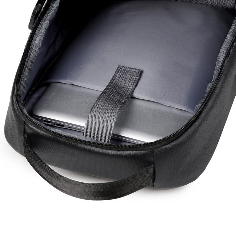Business backpack, laptop backpack, travel bag, black, large capacity, suitable for different scenarios