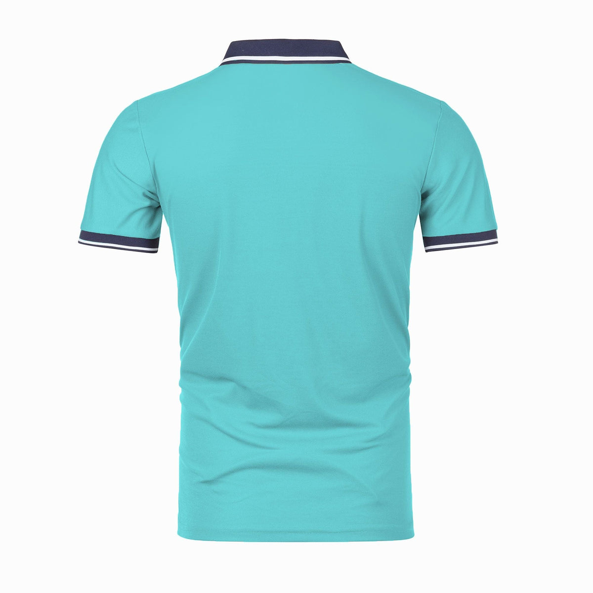Men's new top Polo shirt T-shirt Summer men's short sleeve color lapel casual fashion white shirt T-shirt men's short sleeve