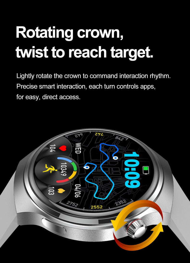 2025 New Watch 4 GT Series Smart Watch Men AMOLED Screen Heart Rate Health Monitoring Bluetooth Call Business Smartwatch Man