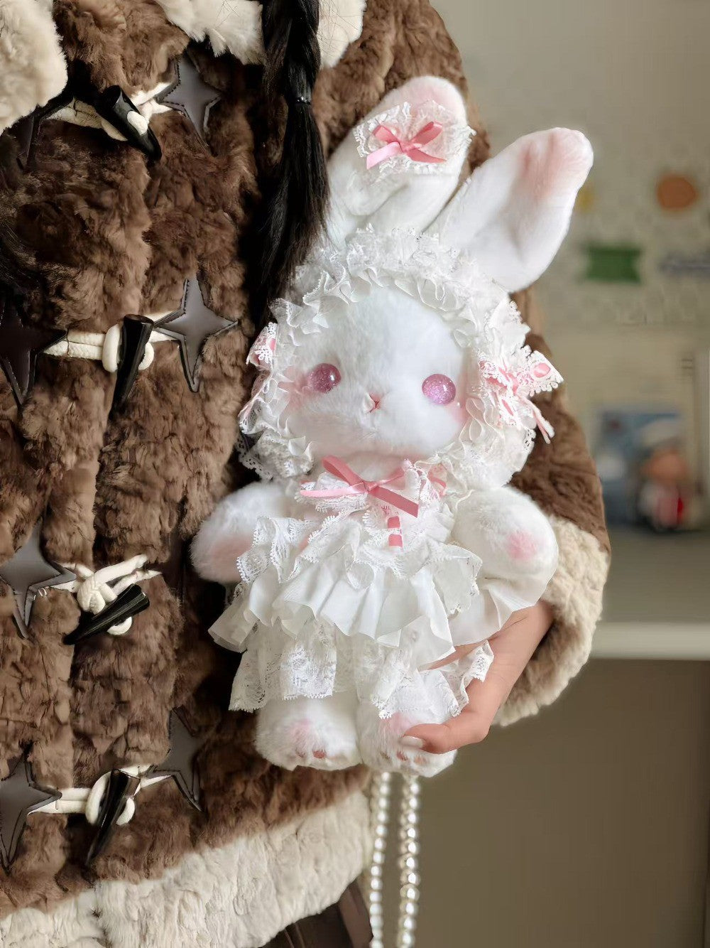 Kawaii Bunny Bag Princess Lolita Shoulder Bag Long-eared Rabbit Sweet Crossbody Bags