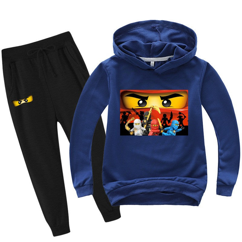 2-13 years Spring Autumn Children Clothing Sets Kids Clothes Baby Boys Hoodies Pants 2 Pcs Set Tracksuit Anime Outwear Coat