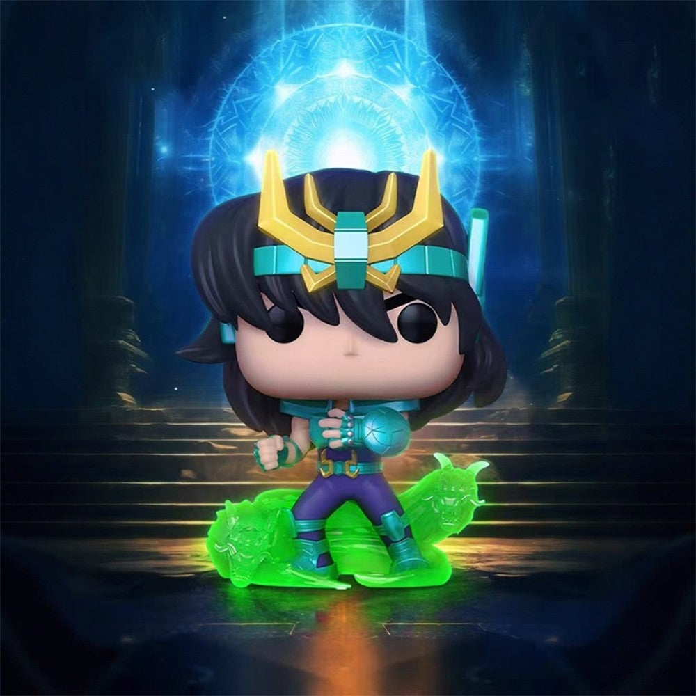 Funko Pop Saint Seiya Action Figure Cygnus Hyoga #808 Dragon Shiryu #807 Andromeda Shun #809 Phoenix Ikki #810 Vinyl Dolls Toys