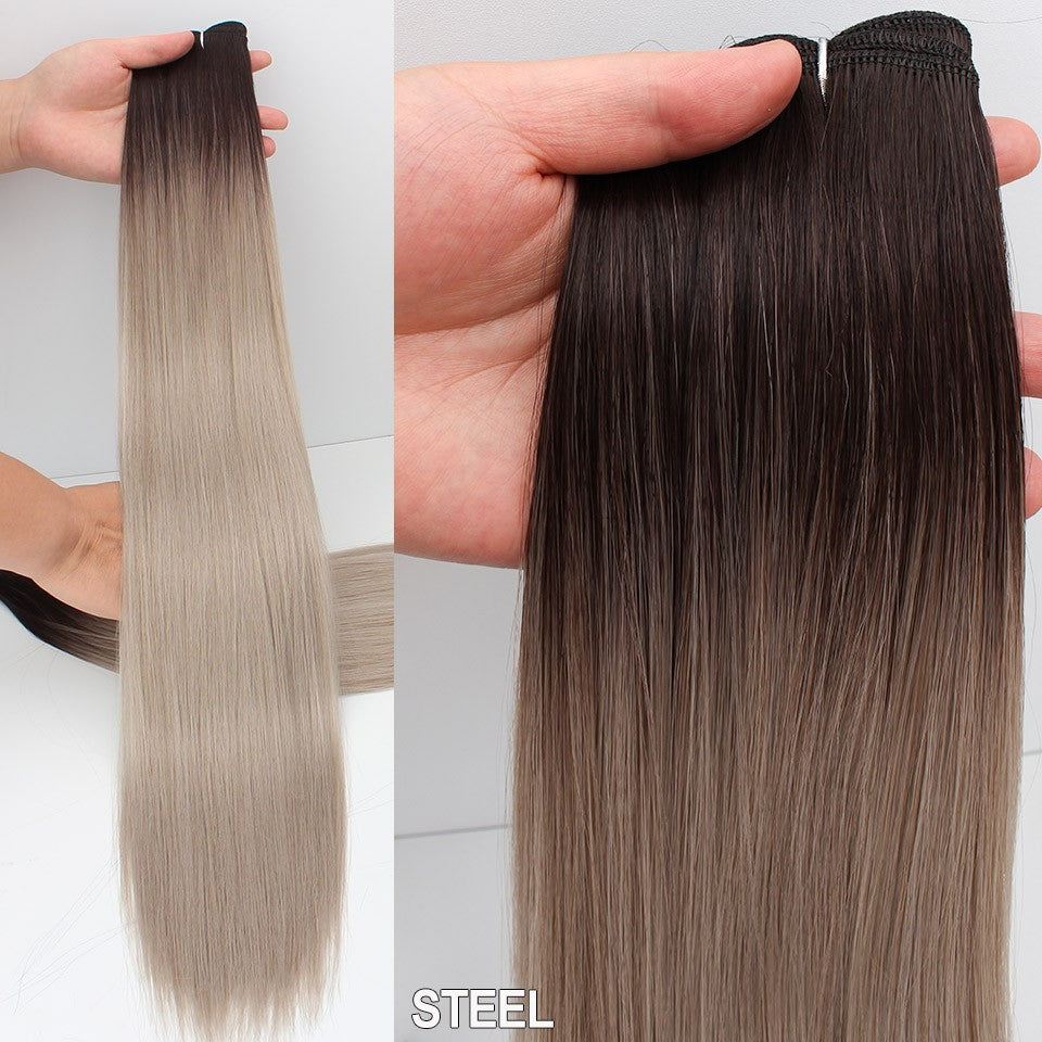 Russia Straight Hair Weave Bundles 65cm 200G Fiber Synthetic Hair Extensions Bio Protein Heat Resistant Ponytail Cosplay Hair