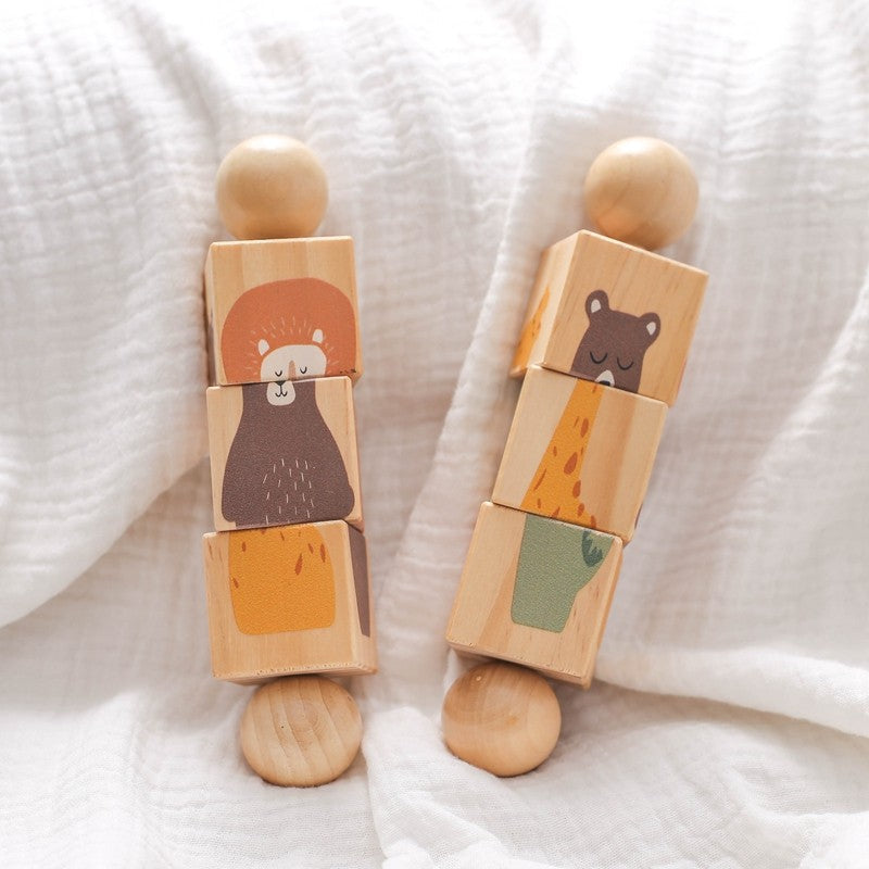 1pc Wooden Montessori Toy Hand bell Toy Baby Mobile Musical Rattle Toy Children Stroller Classic Educational Toys Kid Gifts