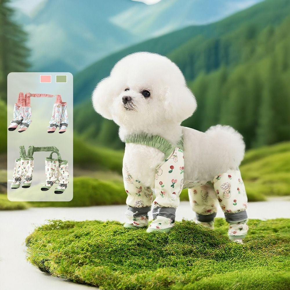 Pet Strolling Going Out Dust-proof Four Legged Pants Dog Boot Waterproof Leggings Dog Jumpsuit Shoes