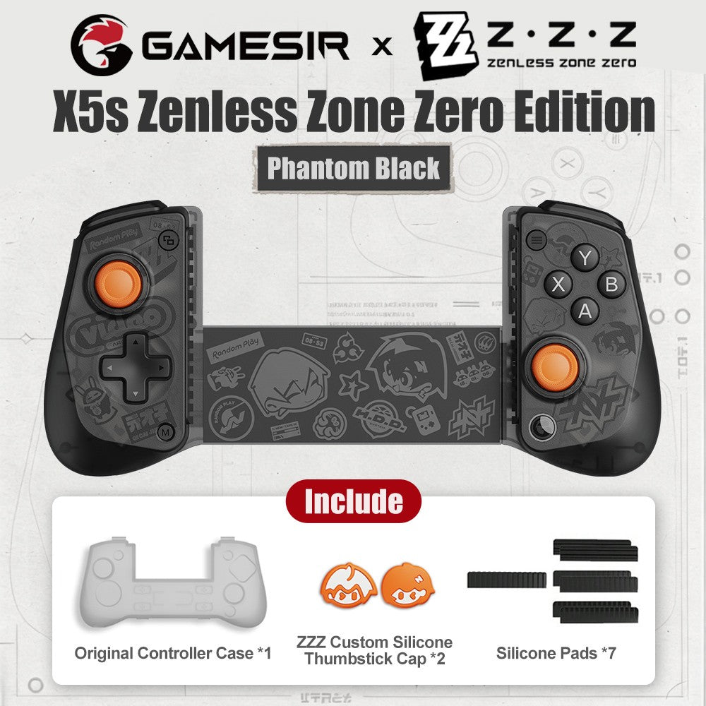 GameSir X5s Mobile Gamepad Zenless Zone Zero Edition Android iOS iPAD Mini Phone Controller for Switch 2/1 Hall Effect Sticks