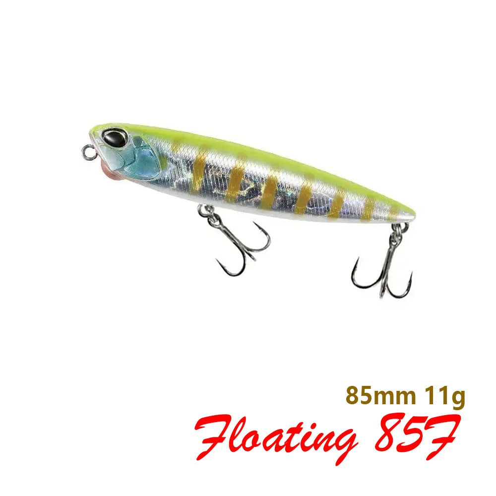 85mm 11g Floating Pencil Fishing Lure Topwater Walking the Dogs Freshwater Swimbait Wobbler for Pike Bass Artificial Hard Baits