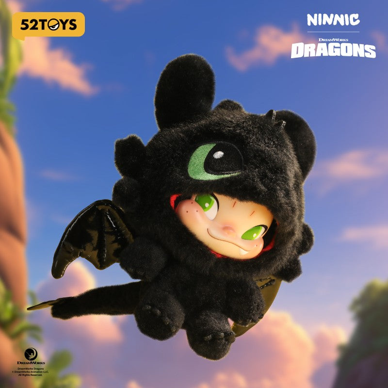 52TOYS NINNIC & TOOTHLESS Limited Edition Plush Toy, Height: 17cm/6.7inch