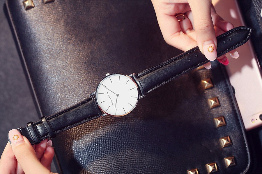 Hannah Martin Brand Japan Quartz Movement Women Fashion Watch Leather Strap Lady Wristwatches Waterproof Clock relogio feminino
