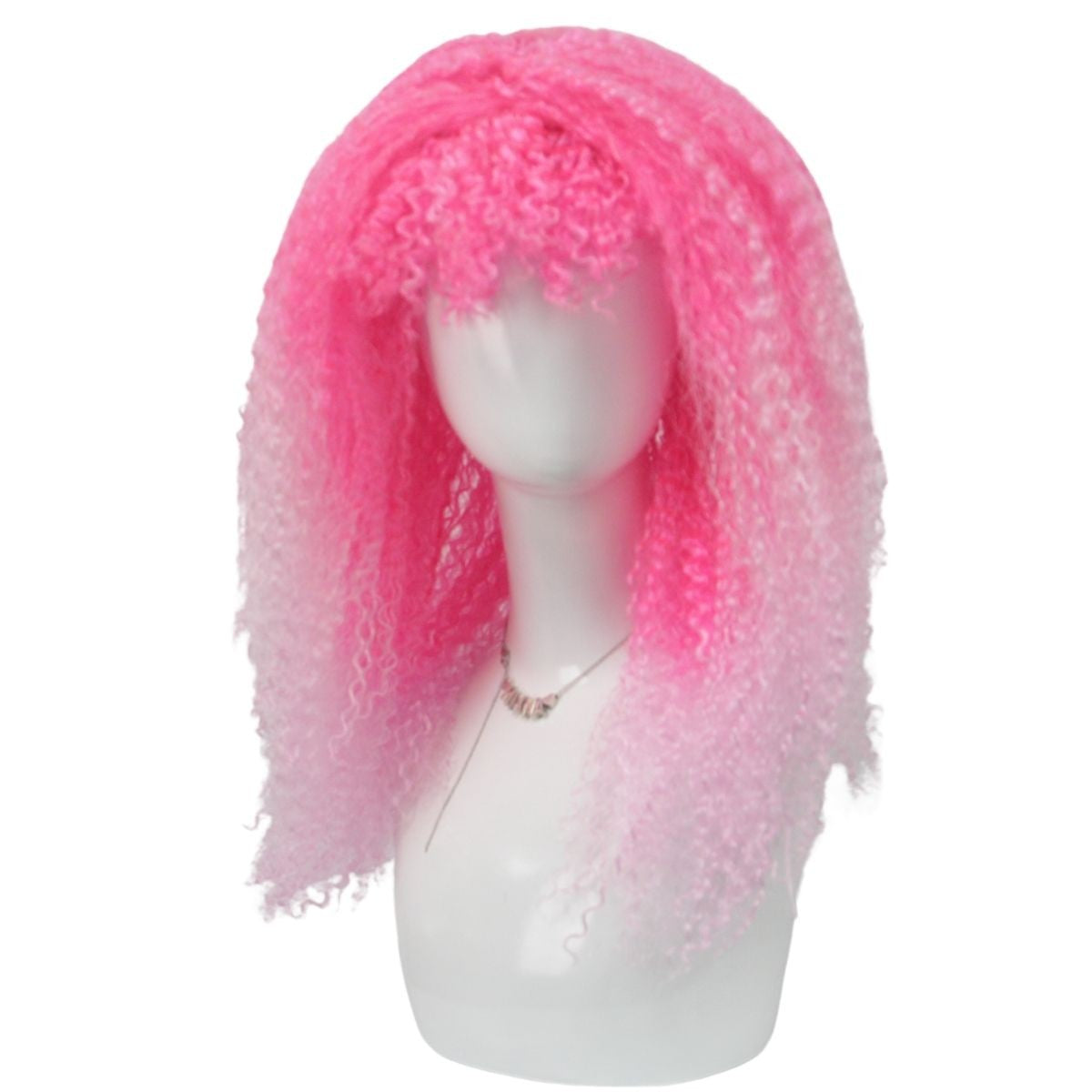 Fashion Colorful Gradient Fluffy Short Hair Multicolor Synthetic Fiber Wig April Fool's Day Halloween Christmas Party