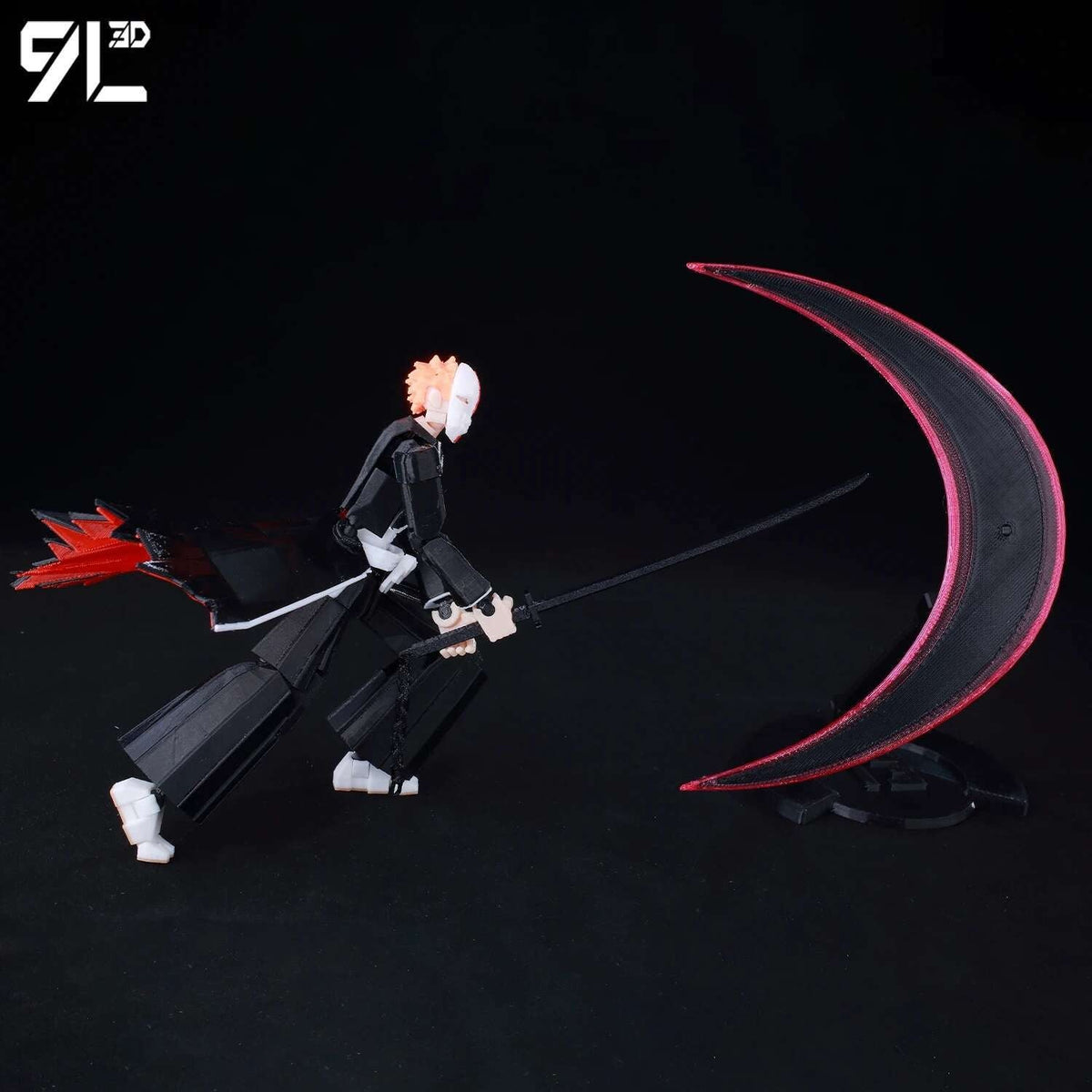 9L3D Lucky13 Titan 13 Ichigo Kurosaki Anime Action Figure Dummy 13 Sword Poseable Hollow Mask Model Birthday Surprise Decoration