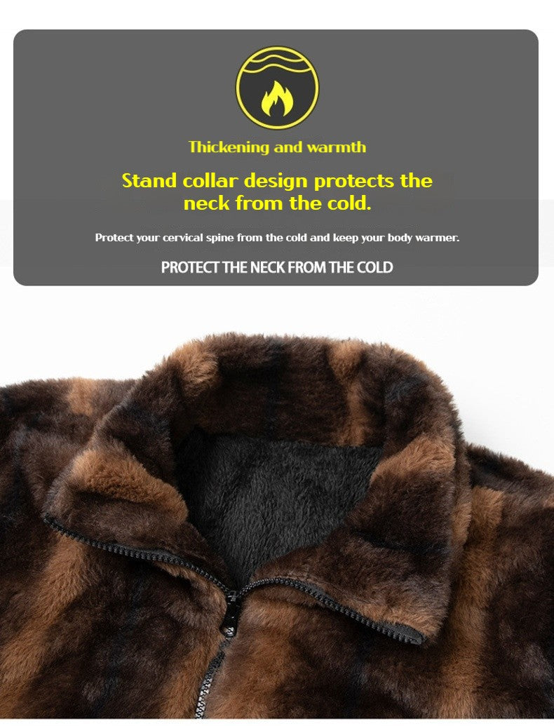 2025 Winter Men's Fleece Jacket Thermal Warm Jackets Outdoor Sports Coat Casual Tracksuit Male Fashion Fleece Jacket Man Woman