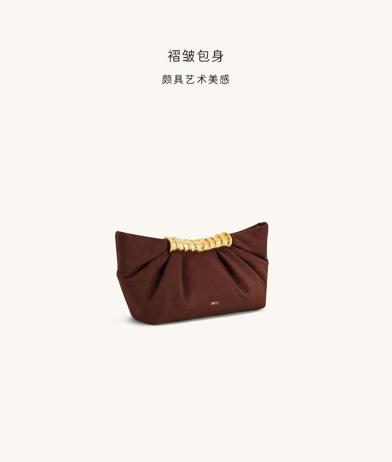2025 Summer New Evening Handbag For Women Wrinkled Metal Fashion Bag Clutchs ????? ??????? ????????? ??????? ??????? Sac à Main