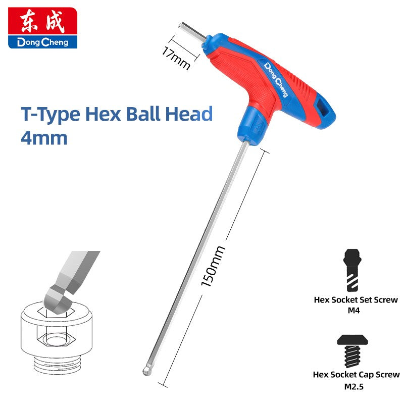 T-Handle Hex key allen wrench falt Ball/Flat head metric 2/2.5/3/4/5/6/8/10mm Home Auto Bike Repair Hand Tool Screwdriver