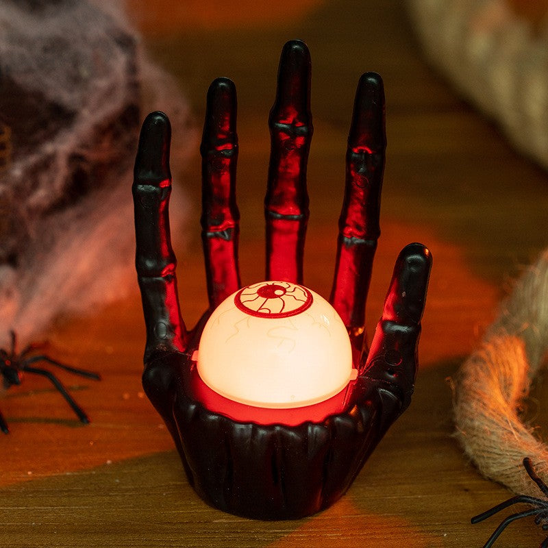 Spooky Atmosphere Decor Halloween Pumpkin Lamp Ghost Hand Light New Prop Eerie Scene Setting Party Decoration Solution