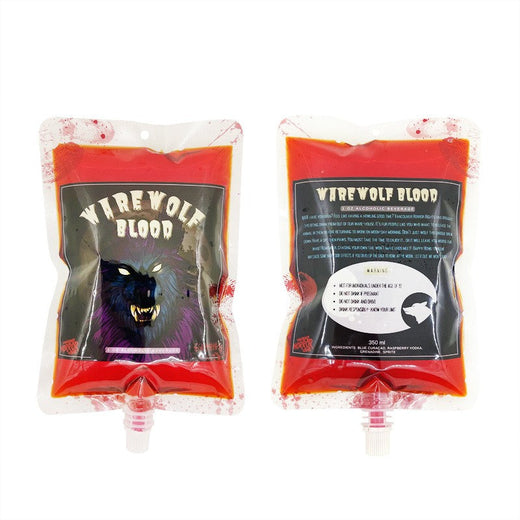 20pcs 350ml Halloween Drink Bags Jelly Spout Pouches Children's Drink Straw Bag Holidays Party Supply Blood Bags