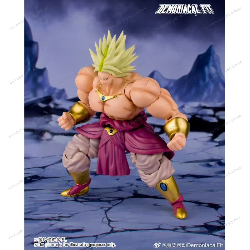 In Stock Dragon Ball Demoniacal Fit DF SHF Legendary Berserker Shatter The Universe Broly Action Figure Toy Model Gift