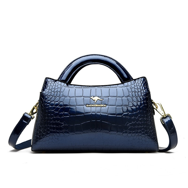 KAIDIFEINIROO Kangaroo Brand Alligator Pu Leather Shoulder Crossbody Bag Clutch Hand Bags for Mother Small Women Handbags New