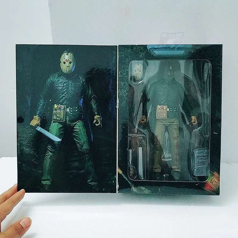 The 13th Figure Toys NECA Friday Freddy Jason Voorhees Blood Action Figure Jason Collectible Model Christmas Halloween Gifts
