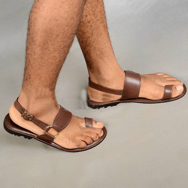 Summer Fashion Men Leather Sandals Outdoor Comfortable Breathable Sports Casual Non-Slip Beach Luxury Sandals 2025 sandales
